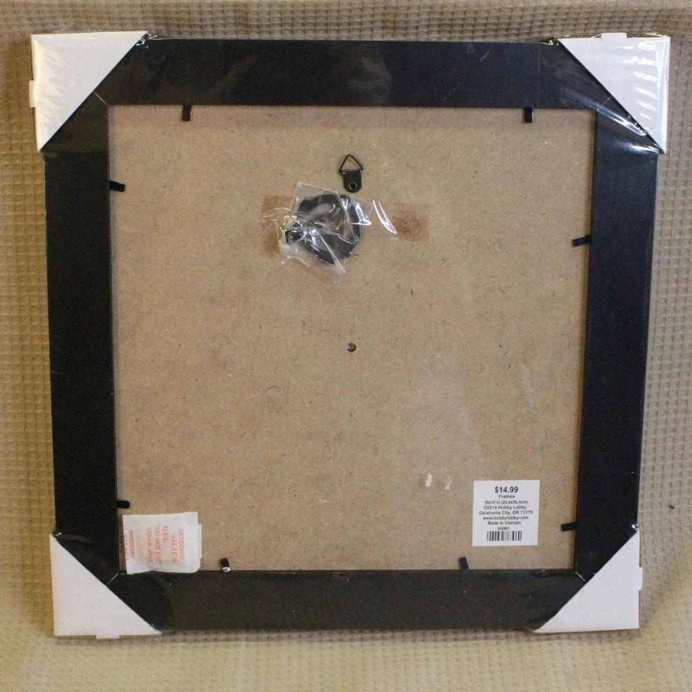 Green Tree Gallery 45 Vinyl Frame 12x12 Black Minimalist Mid-Century Modern NEW